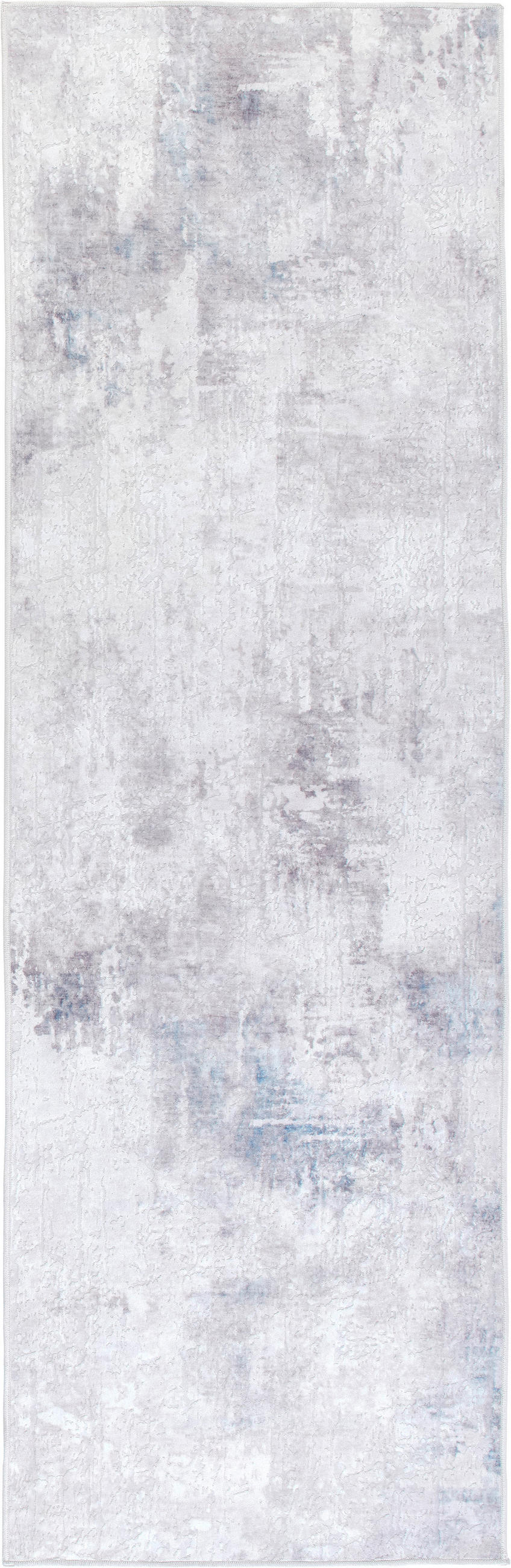 LÄUFER 80/250 cm ONDEA JORG, waschbar  - Pastellblau/Hellgrau, Basics, Kunststoff/Textil (80/250cm) - Lindorug