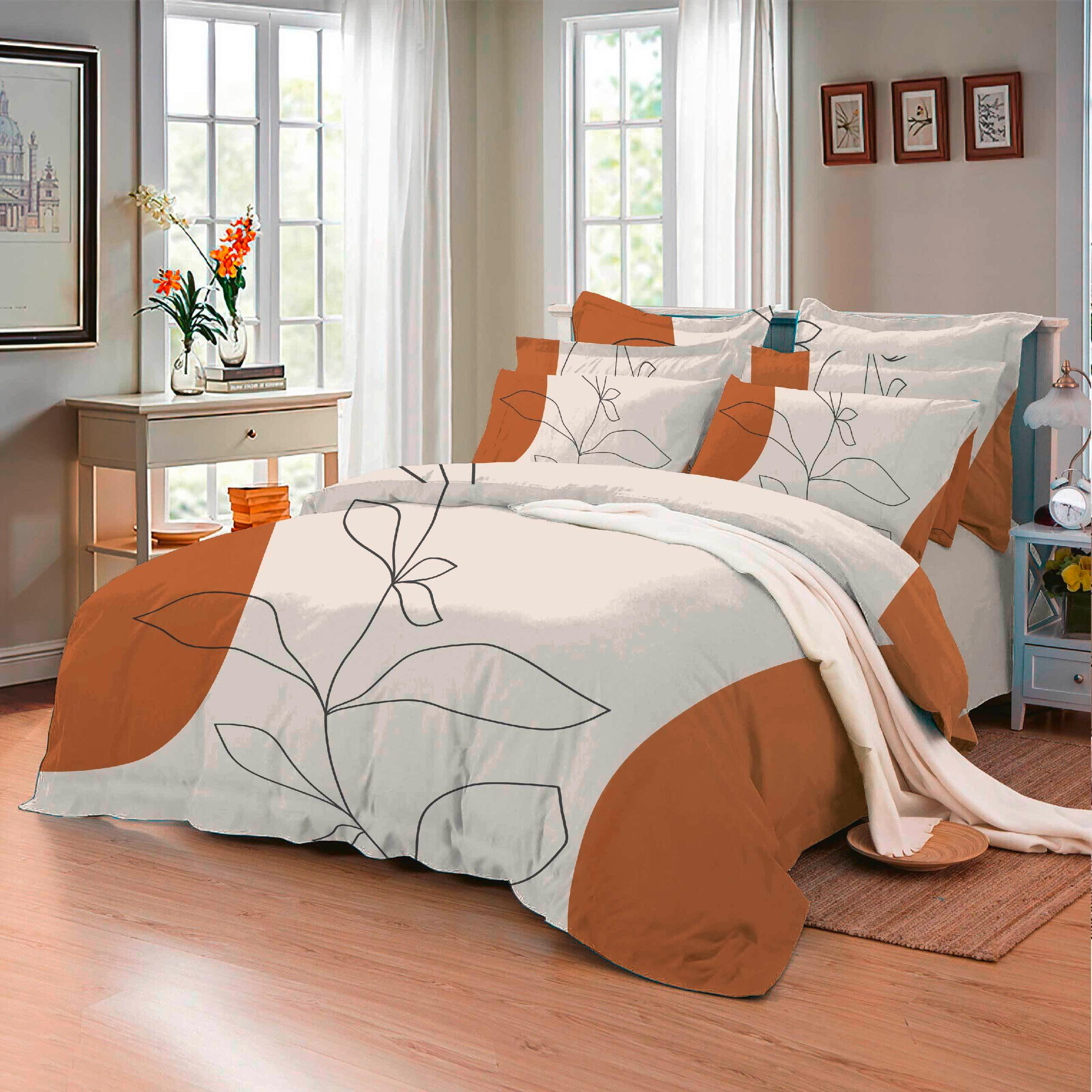 POSTELJNINA ANGELIKA 140/200/4 cm saten rjava, bež  - bež/rjava, Konvencionalno, tekstil (140/200/4cm) - Esposa