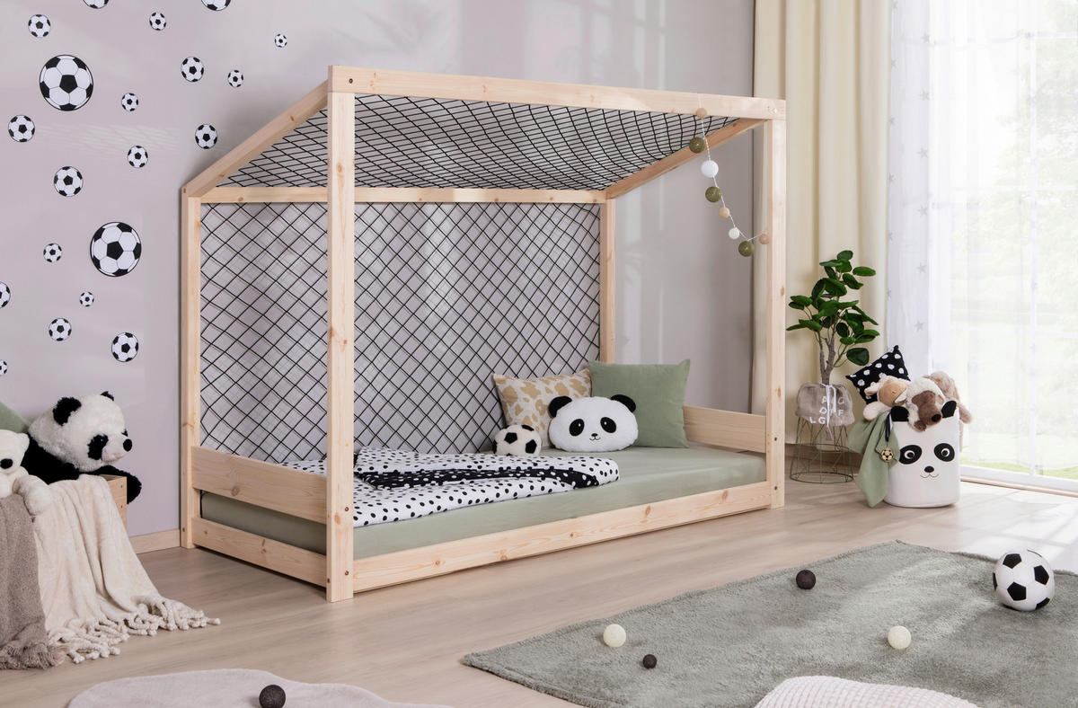 AUSZIEHBETT 90/200 cm  in Naturfarben  - Naturfarben, MODERN, Holz/Textil (90/200cm) - MID.YOU