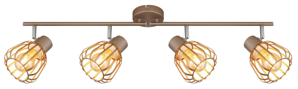 STRAHLER Olin 80/12,5/17,5 cm  - Chromfarben/Braun, Design, Metall (80/12,5/17,5cm) - Globo