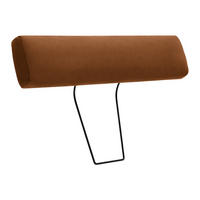 KOPFSTÜTZE Chenille, Cord  - Rostfarben, Konventionell, Textil (84/21/21cm) - MID.YOU