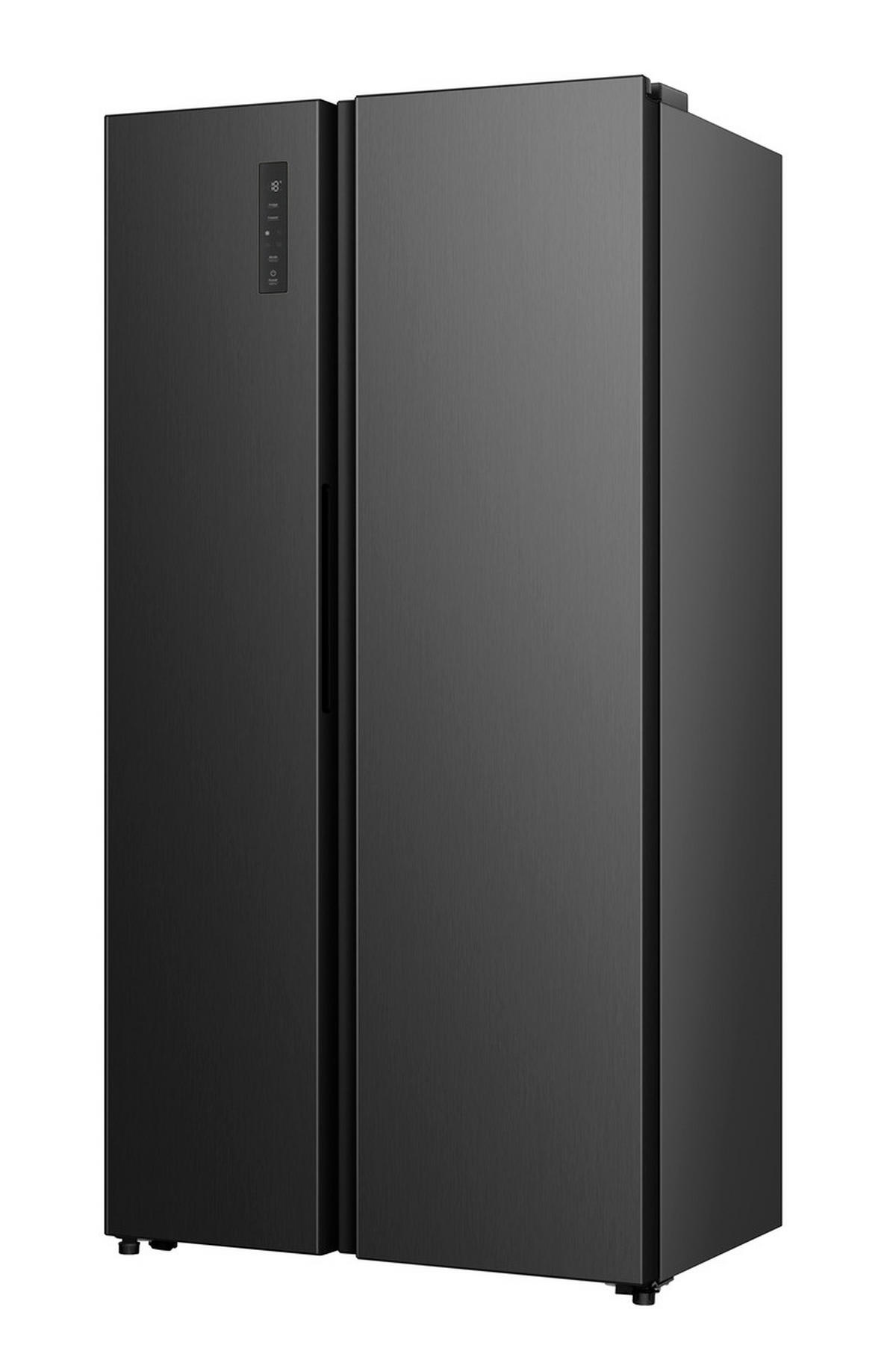 SIDE-BY-SIDE 91/178,6/64,3 cm RS3P558NEIE  - Anthrazit, MODERN, Glas/Kunststoff (91/178,6/64,3cm) - Hisense