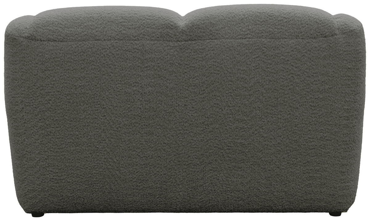 2-SITZER-SOFA 100 034 Chenille Graphitfarben  - Creme/Schwarz, MODERN, Kunststoff/Textil (147/82/93cm) - Livetastic
