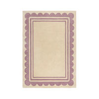 HANDWEBTEPPICH 120/170 cm LOIS Lila, Beige  - Beige/Lila, KONVENTIONELL, Textil (120/170cm)