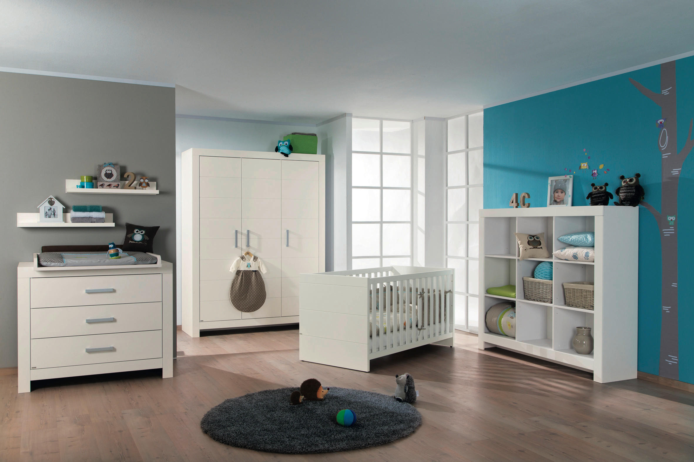 Thumbnail - Paidi Kommode Fiona, Weiß, Metall, 3 Schublade(n) Schubladen, 110x91.9x55.3 cm, Blauer Engel, Goldenes M, Beimöbel erhäl...