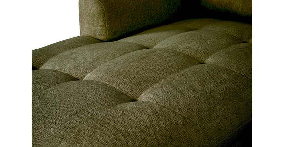 WOHNLANDSCHAFT Grün Chenille  - Schwarz/Grün, KONVENTIONELL, Textil/Metall (160/340/188cm) - Xora