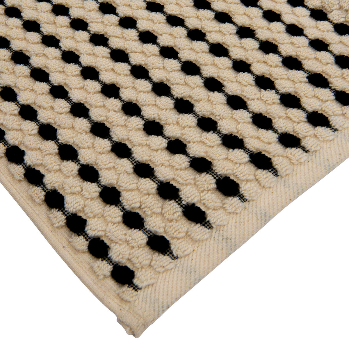 RUČNÍK, 50/100 cm, černá, ecru - černá/ecru, Konvenční, textil (50/100cm) - Dieter Knoll