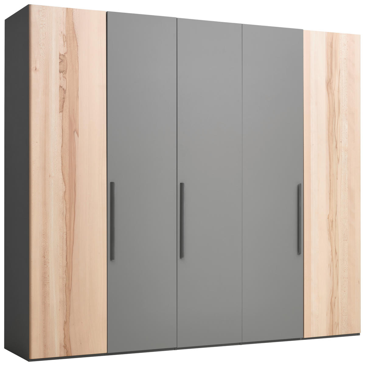 DREHTÜRENSCHRANK  in Buchefarben, Fango  - Fango/Titanfarben, Design, Holz/Holzwerkstoff (249,2/222,3/62cm) - Valdera