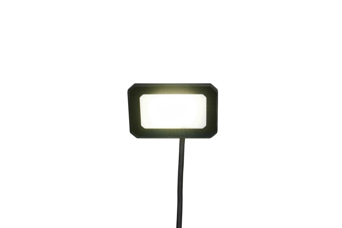 AUSSENWANDLEUCHTE - Schwarz/Grau, Design, Glas/Metall (8,5/12/8,5cm)