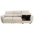 ECKSOFA Naturfarben Mikrofaser  - Schwarz/Naturfarben, KONVENTIONELL, Kunststoff/Textil (285/177cm) - Carryhome
