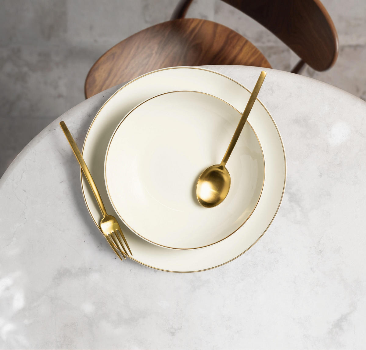 JÍDELNÍ SOUPRAVA porcelán keramika  - barvy zlata/perleť, Basics, keramika - Seltmann Weiden