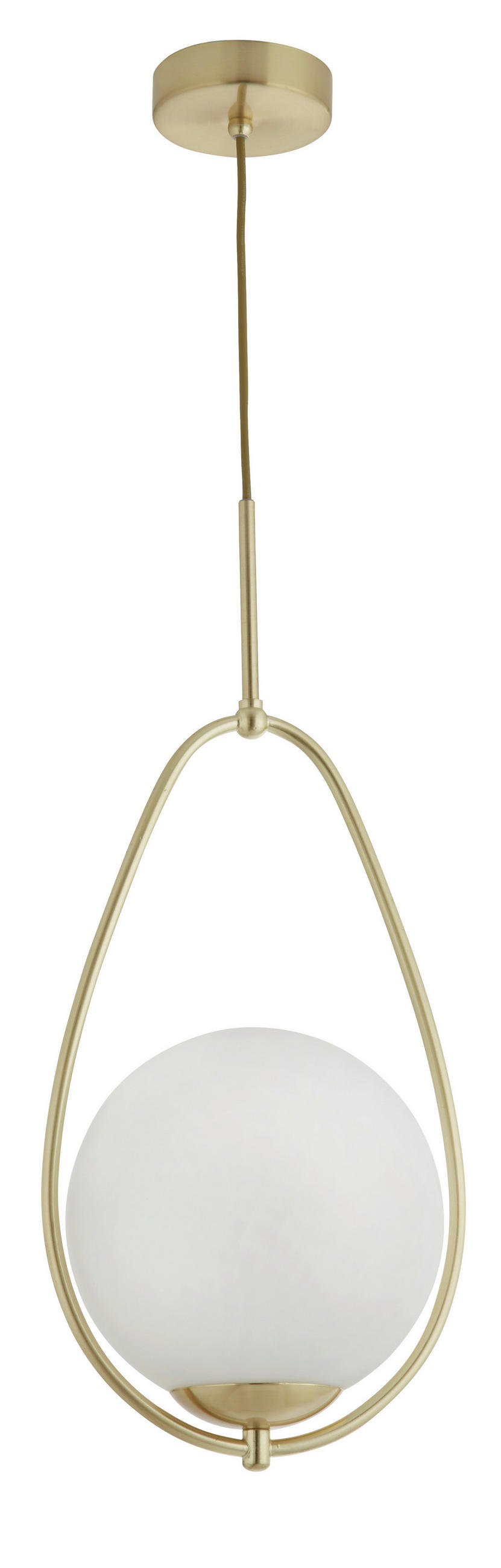 HÄNGLAMPA Avalon 23/19/150 cm  - guldfärgad, Klassisk, metall/glas (23/19/150cm)