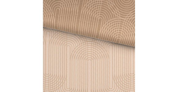 WENDEBETTWÄSCHE TANJA Satin 140/200 cm  - Beige, KONVENTIONELL, Textil (140/200cm) - Novel