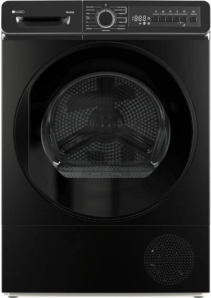 WÄRMEPUMPENTROCKNER TW 8250  - Schwarz, Basics, Metall (56,3/59,6/84,5cm) - Nabo