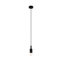 HÄNGELEUCHTE 10,5/110 cm    - Schwarz, Basics, Holz/Metall (10,5/110cm) - Eglo