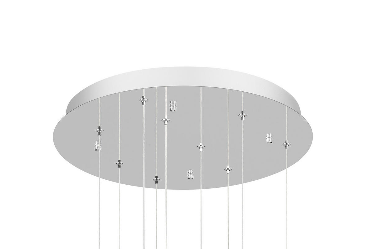 LED-HÄNGELEUCHTE 50/150 cm    - Chromfarben/Messingfarben, Basics, Metall (50/150cm) - Dieter Knoll
