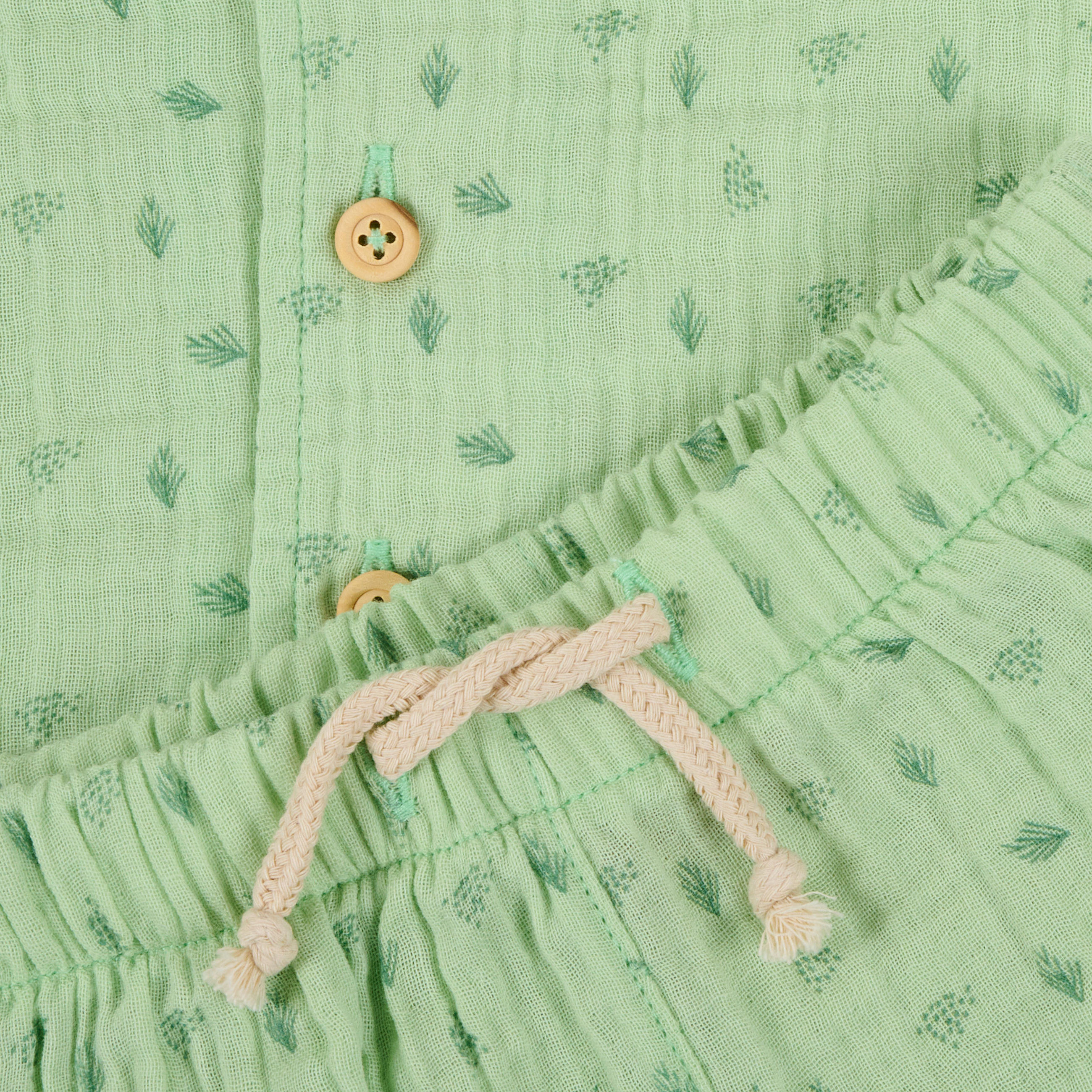BABYBEKLEIDUNGSSET 2-teilig  - Grün, Natur, Textil (86null) - Avelia