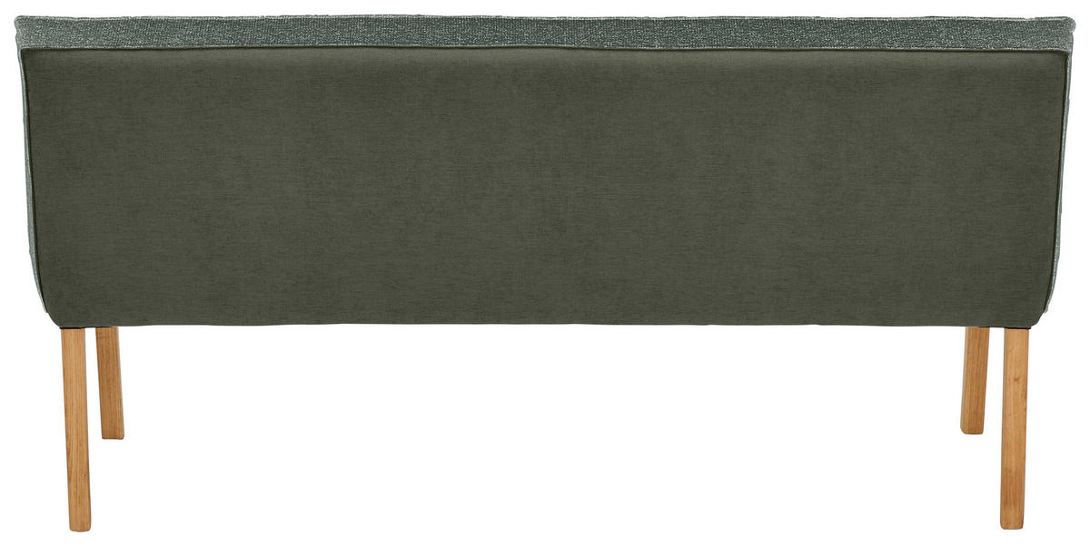 SITZBANK 157/88/63 cm  in Grün  - Eichefarben/Grün, Design, Holz/Textil (157/88/63cm) - Linea Natura