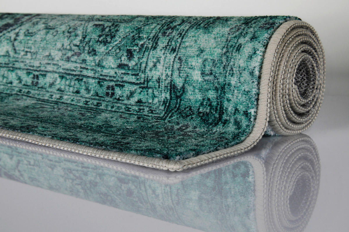 BADTEPPICH Grün 80/150 cm  - Grün, Basics, Kunststoff/Textil (80/150cm) - WECON HOME