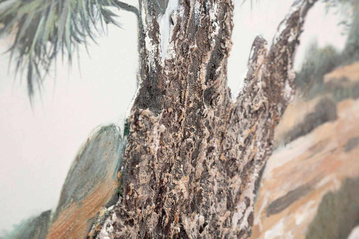 LEINWANDBILD Bäume  - Basics, Holz/Textil (120/80/3.8cm)