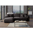 ECKSOFA in Lederlook Dunkelbraun  - Chromfarben/Dunkelbraun, KONVENTIONELL, Kunststoff/Textil (195/293cm) - Carryhome