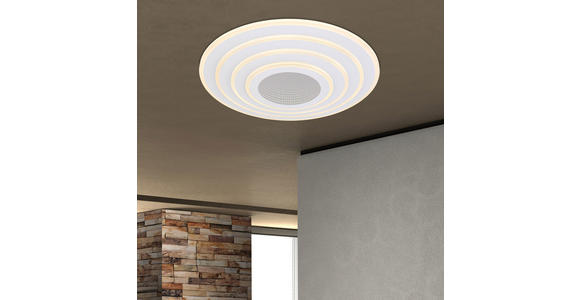 LED-DECKENLEUCHTE 50/6,5 cm - Weiß, Design, Kunststoff/Metall (50/6,5cm) - Novel