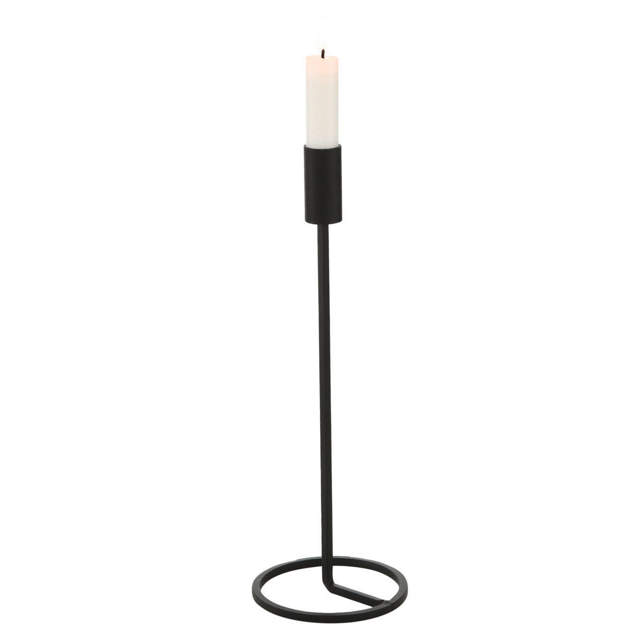 HENGERGYERTYATARTÓ - fekete, Basics, fém (11/32cm)