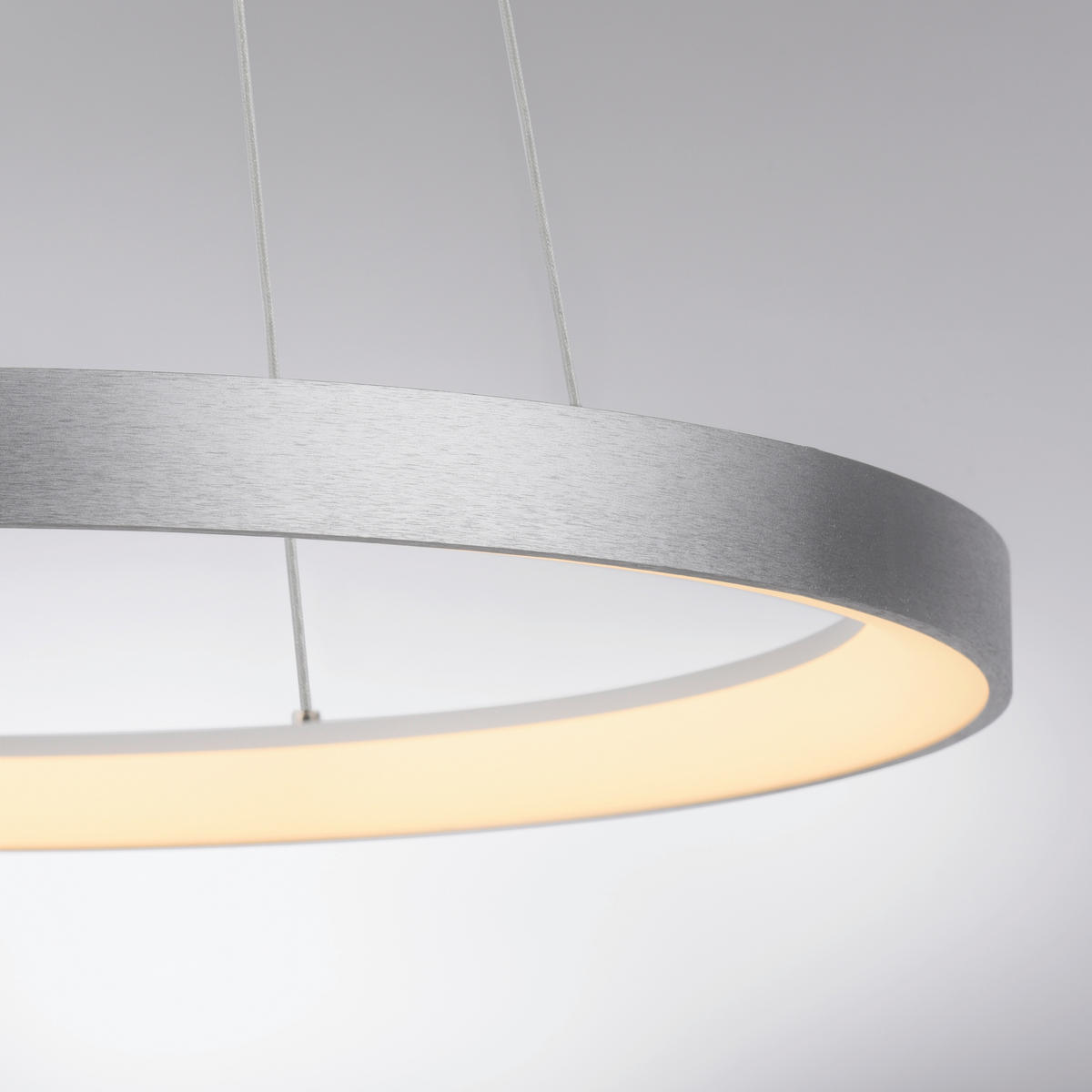 LED FÜGGESZTÉK - alumínium színű, Design, műanyag/fém (57/200/200cm)