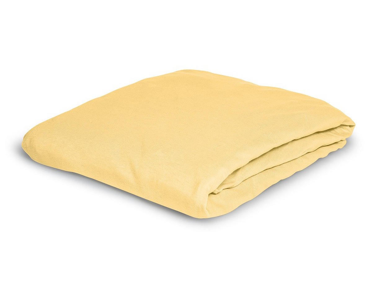 SPANNBETTTUCH Jersey  - Honig, KONVENTIONELL, Textil (100/200cm) - Irisette