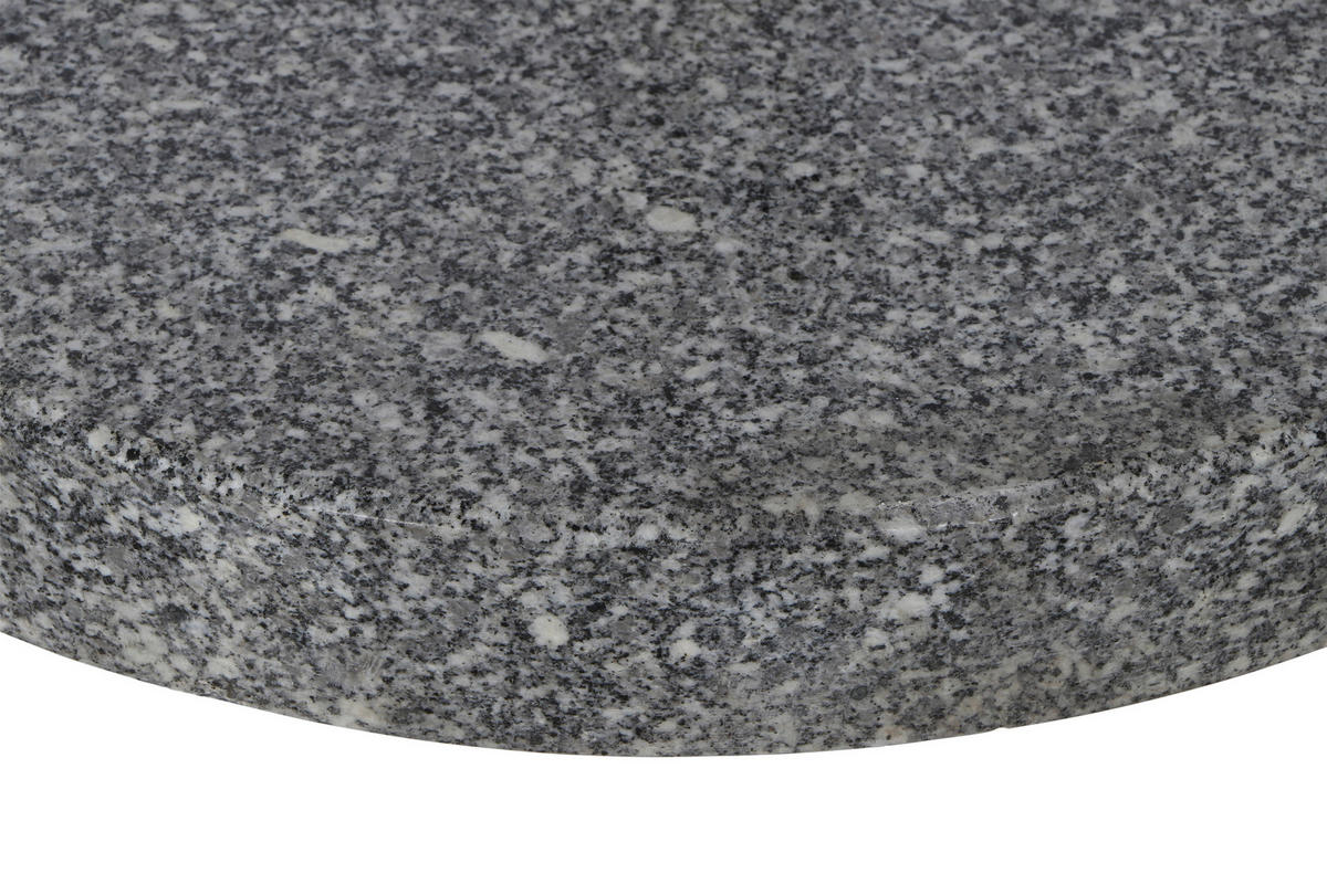 SONNENSCHIRMSTÄNDER Granit Grau, Silberfarben  - Silberfarben/Grau, KONVENTIONELL, Stein/Metall (50/6/50cm) - Siena Garden