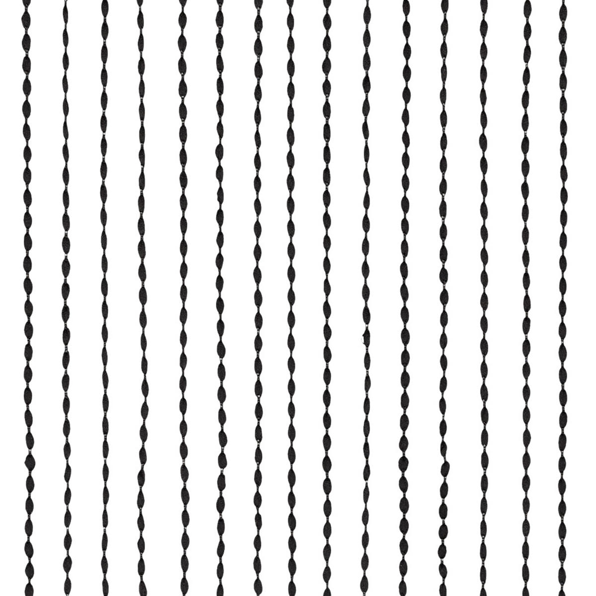 ZSINÓRFÜGGÖNY áttetsző  - fekete, Konventionell, textil (90/245cm) - Esposa