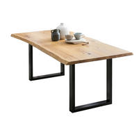ESSTISCH in Holz 140/80/75 cm  - Schwarz/Naturfarben, MODERN, Holz/Metall (140/80/75cm) - Livetastic