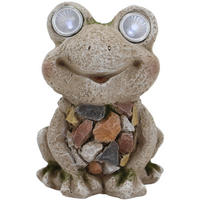 DEKOFROSCH - Gelb/Braun, LIFESTYLE, Kunststoff (11,5/16/9cm)