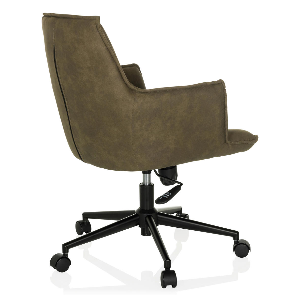 DREHSTUHL Grün  - Schwarz/Grün, MODERN, Kunststoff/Textil (54/85/70cm) - MID.YOU