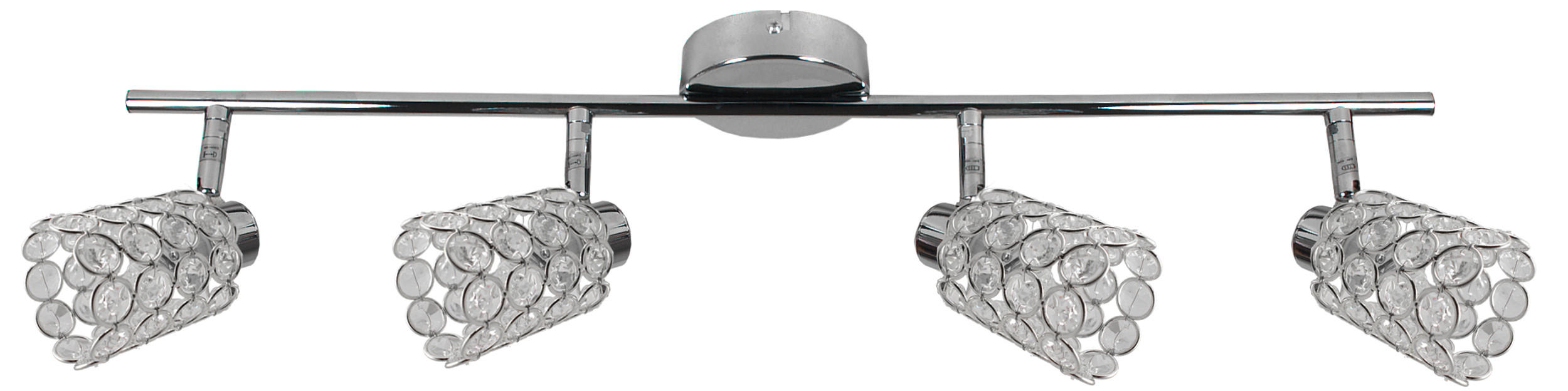 SPOTLIGHT York 74/8/17 cm   - kromfärg/transparent, Klassisk, metall/glas (74/8/17cm)