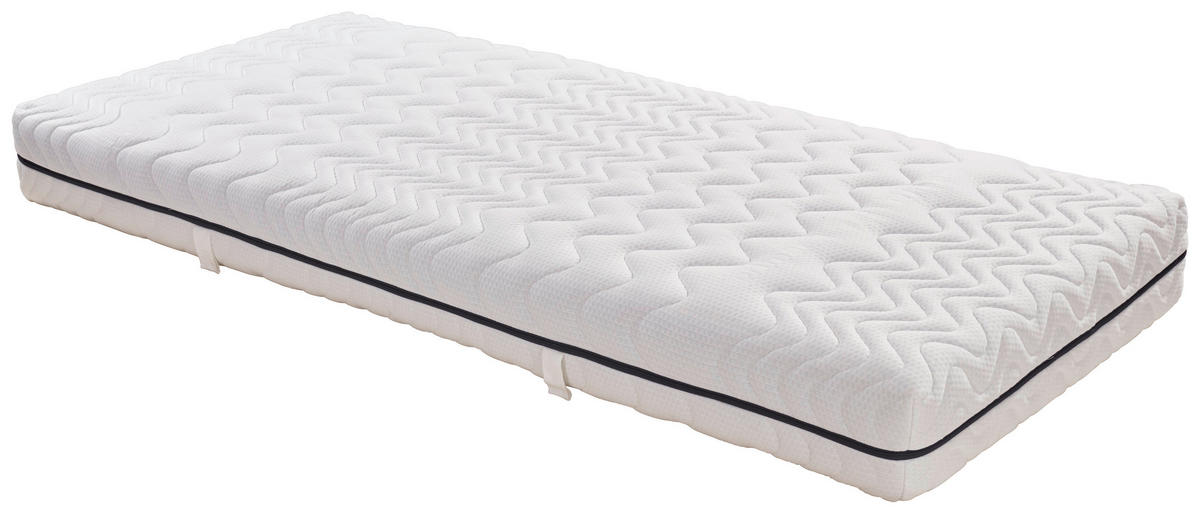 WENDEMATRATZE 90/200 cm Höhe ca. 20 cm 7 -Zonen - Weiß, MODERN, Textil (90/200cm) - Livetastic