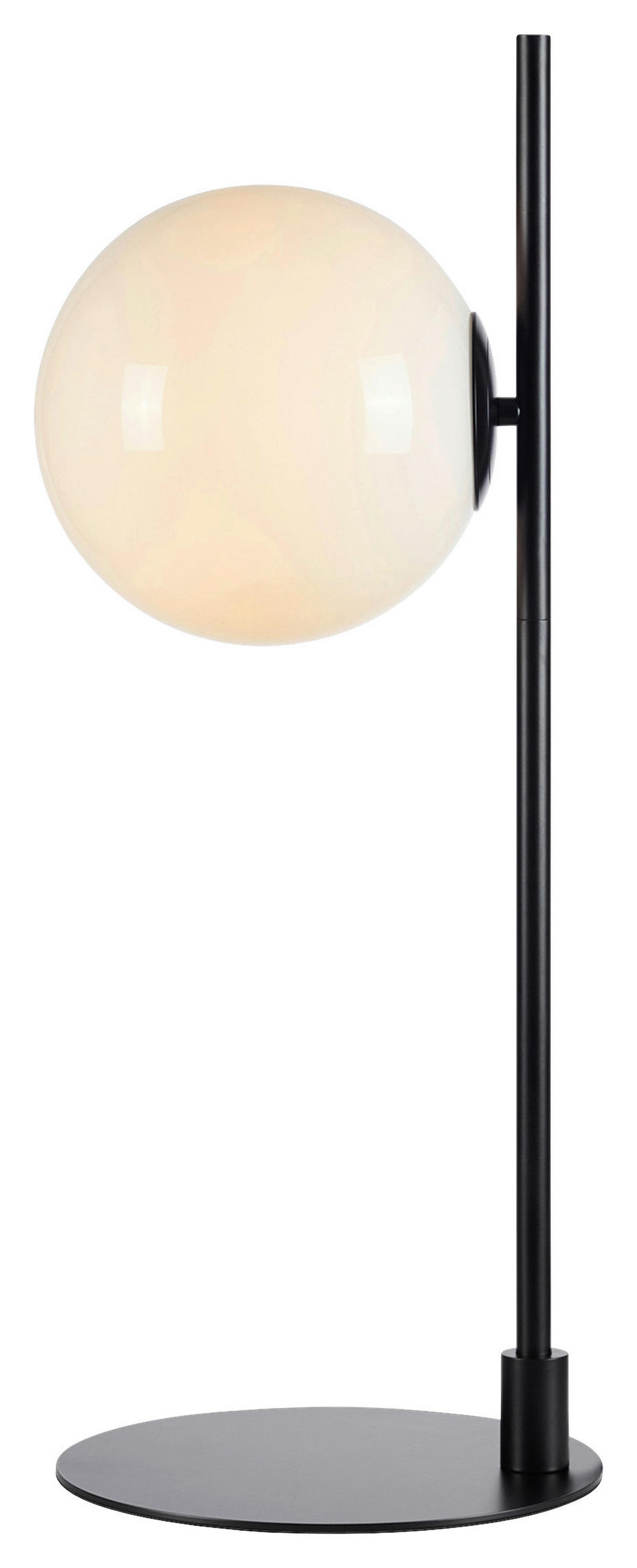 TISCHLEUCHTE - Schwarz/Weiß, Basics, Glas/Metall (24/32,5/24cm) - Markslöjd