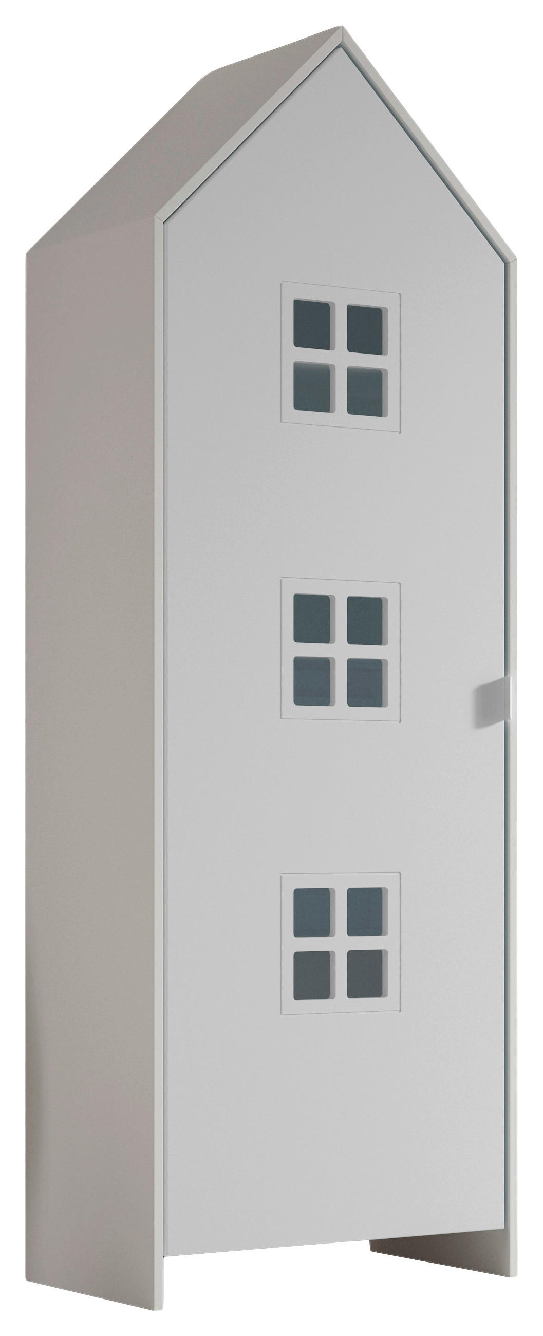  KINDERKLEIDERSCHRANK Weiß  - Weiß, MODERN, Holzwerkstoff/Metall (57,6/171,3/37cm) - MID.YOU