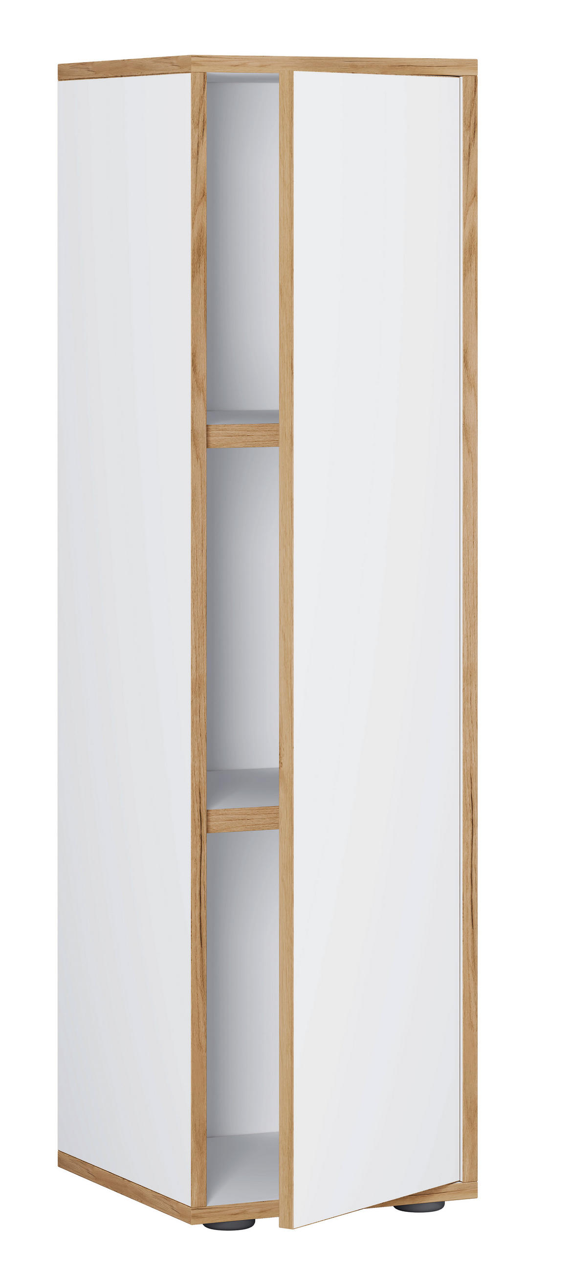 SCHUHSCHRANK  in 60/110/33 cm  - Honigeiche/Anthrazit, Design, Holzwerkstoff/Kunststoff (60/110/33cm) - MID.YOU
