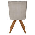 STUHL in Holz, Textil Ecru  - Wildeiche/Ecru, Design, Holz/Textil (47/87/62cm) - Johann Jakob