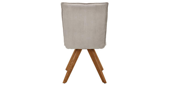 STUHL in Holz, Textil Ecru - Wildeiche/Ecru, Design, Holz/Textil (47/87/62cm) - Johann Jakob