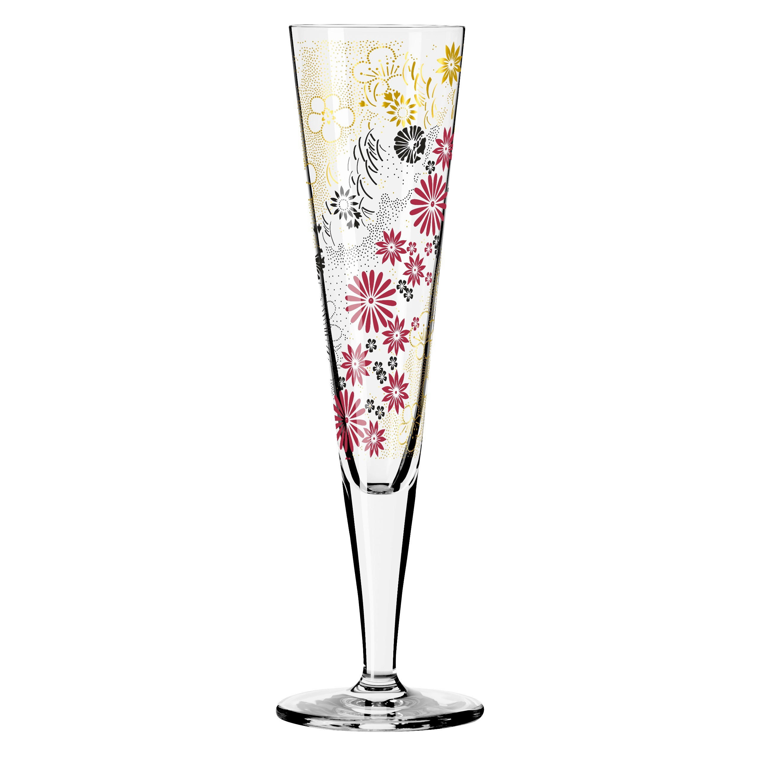 CHAMPAGNERGLAS 205 ml  - Rot/Goldfarben, LIFESTYLE, Glas (7,2/7,2/24,0cm) - Ritzenhoff