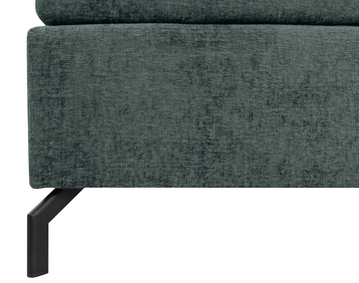 BOXSPRINGBETT 160/200 cm  in Dunkelgrau  - Dunkelgrau/Schwarz, Design, Textil/Metall (160/200cm) - Esposa
