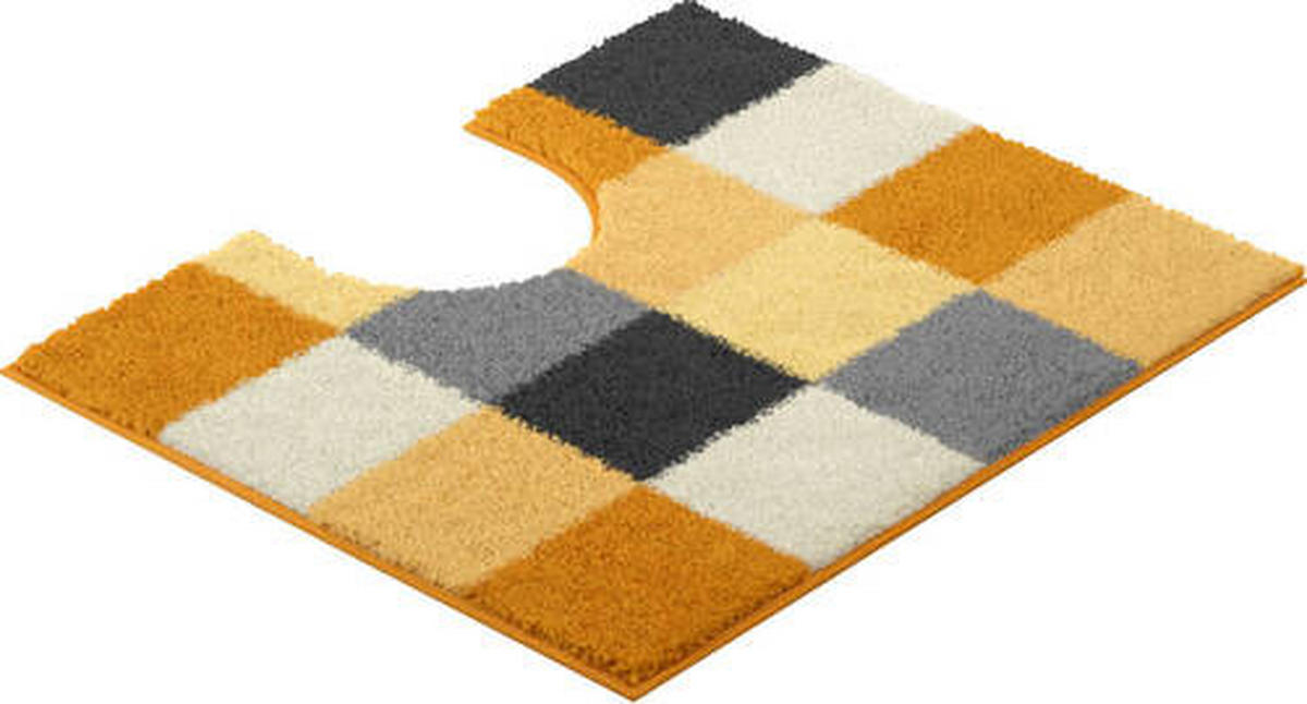 WC PŘEDLOŽKA, 49/60 cm - bílá/černá, Basics, textil/plast (49/60cm) - Grund