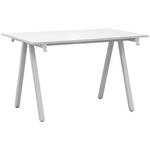 SCHREIBTISCH 120/80/75 cm  in Weiß  - Weiß, MODERN, Holzwerkstoff/Metall (120/80/75cm) - Carryhome