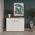 SIDEBOARD  120/93/38 cm 1 Schublade(n)  - Schwarz/Weiß, MODERN, Holzwerkstoff/Kunststoff (120/93/38cm) - Carryhome