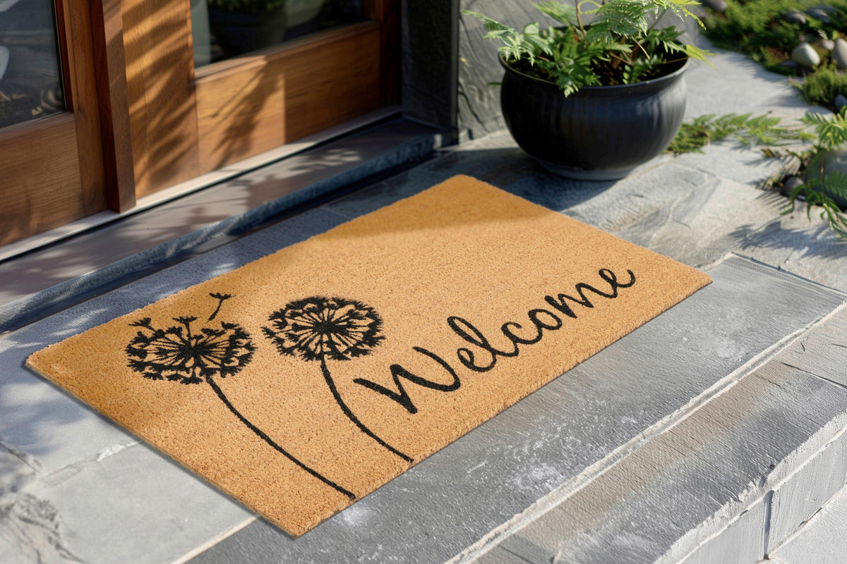 FUßMATTE 45/75 cm  - Hellbraun, Basics, Textil (45/75cm) - Kayoom