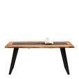 ESSTISCH in Holz, Metall 175/90/76 cm   - Schwarz/Akaziefarben, KONVENTIONELL, Holz/Metall (175/90/76cm) - Ambia Home