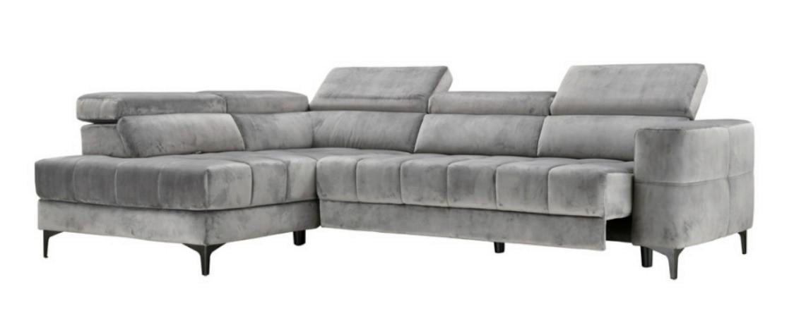 SEDEŽNA GARNITURA, temno siva  - temno siva/črna, Design, kovina/umetna masa (281/202cm) - Xora