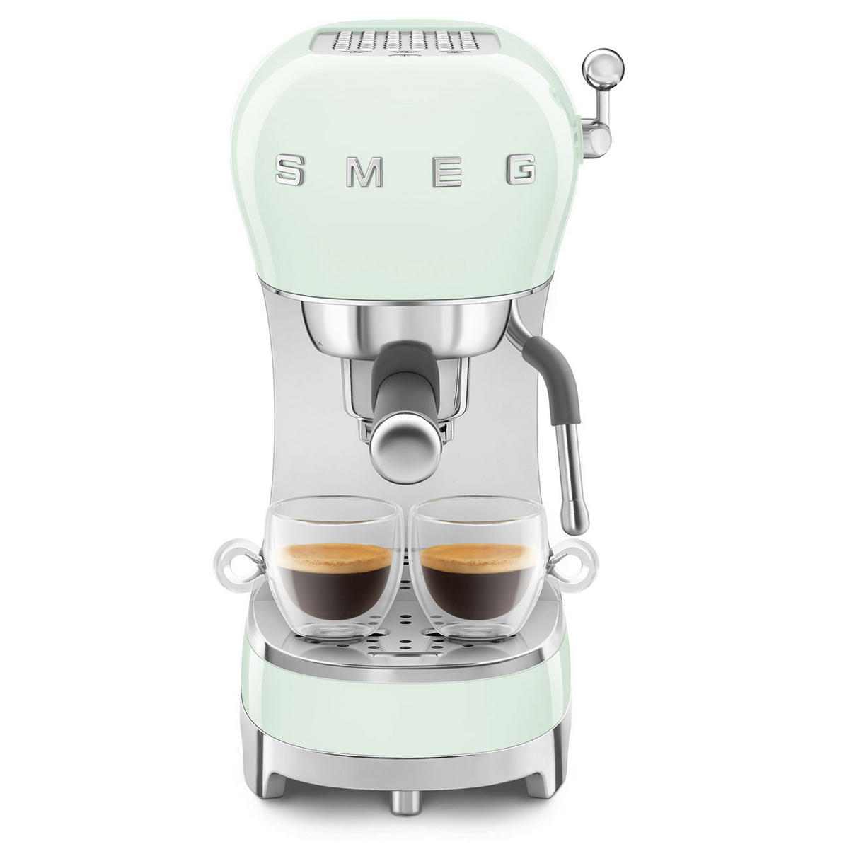 ESPRESSOMASCHINE 50´s Style  - Pastellgrün, Design, Kunststoff/Metall (14,9/33/32,9cm) - SMEG